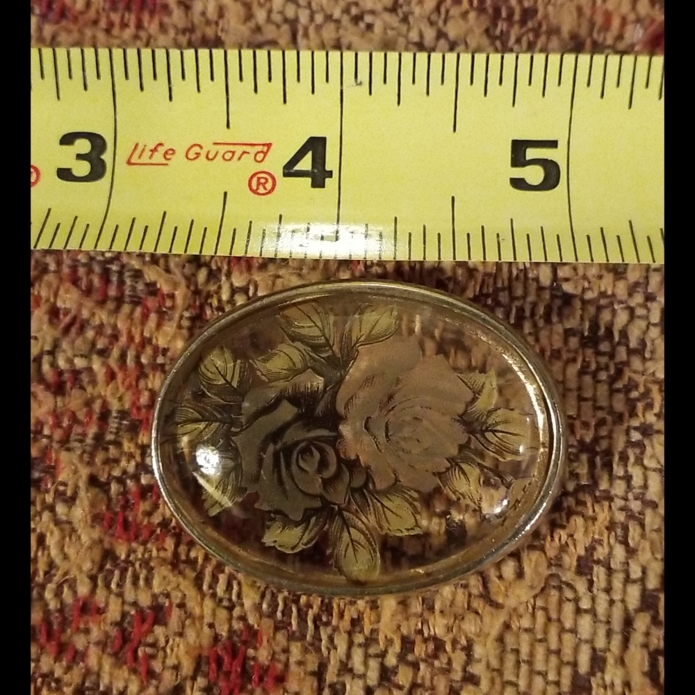 Etched Roses Brooch - Picture 15 of 16
